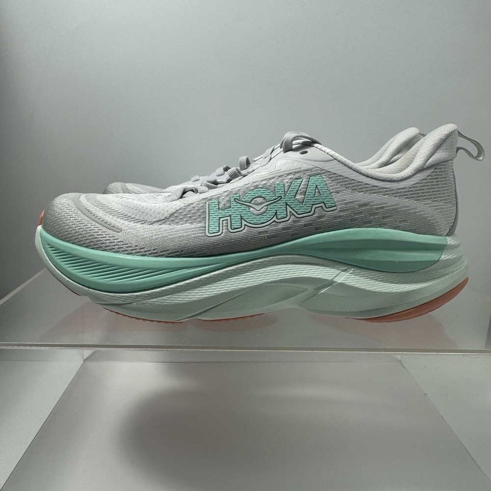 Brand New Hoka One Skyflow Grey Aqua Running Shoe 1155113 CMCG Women's Size 9.5